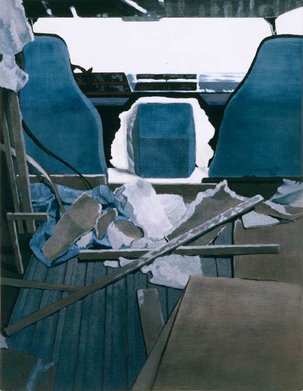 Philipp Fröhlich, exvoto, painting, (008H), 2003. tempera on panel, 45,5 x 35 cm