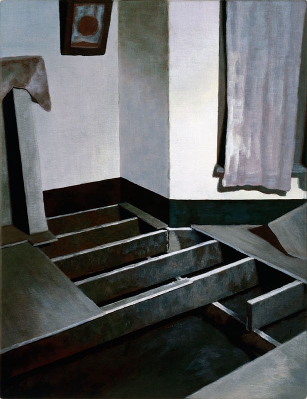 Philipp Fröhlich, exvoto, painting, (009H), 2003. tempera on panel, 45,5 x 35 cm