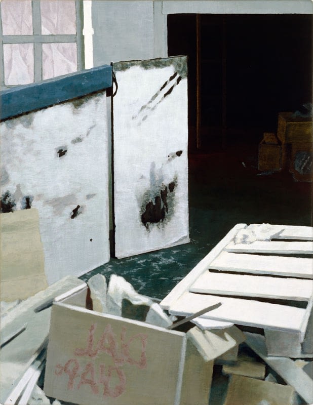 Philipp Fröhlich, exvoto, painting, (010H), 2003. tempera on panel, 45,5 x 35 cm