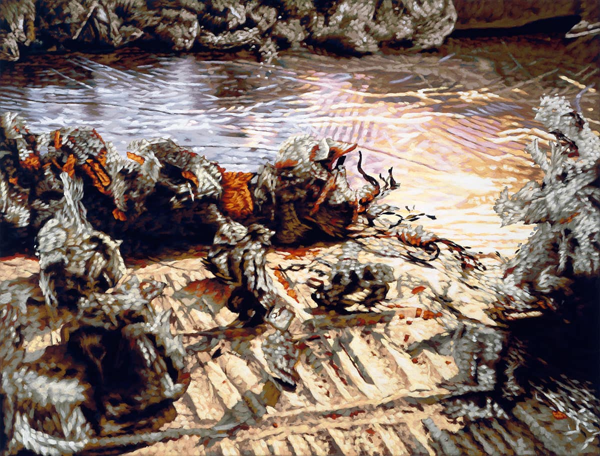 Philipp Fröhlich, (024P), 2006. tempera on canvas, 72 x 97 cm